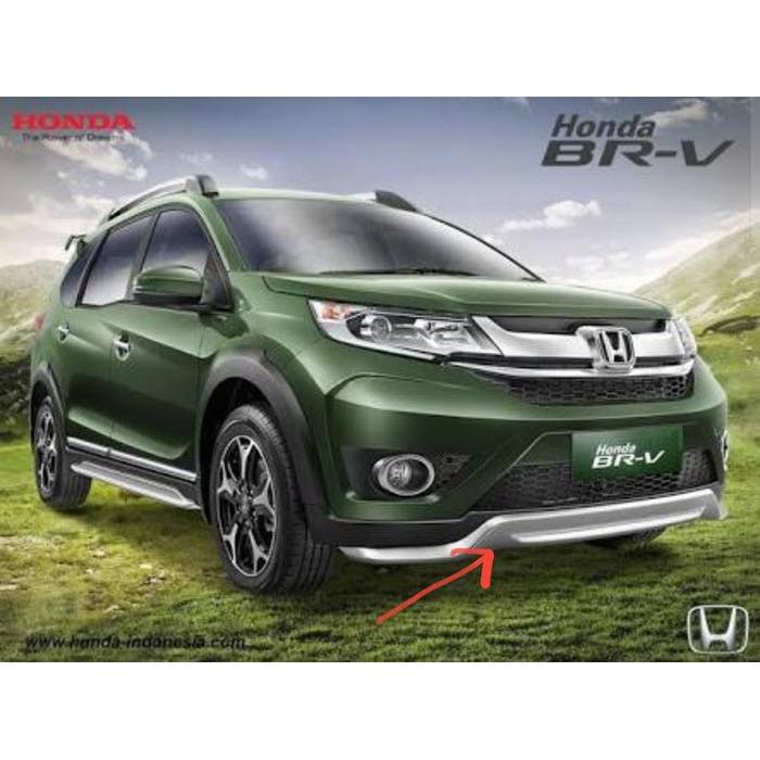 Body Kit atau Spoiler Garnish Silver Bumper Depan atau Belakang Bagian Bawah Honda BRV Prestige Orig