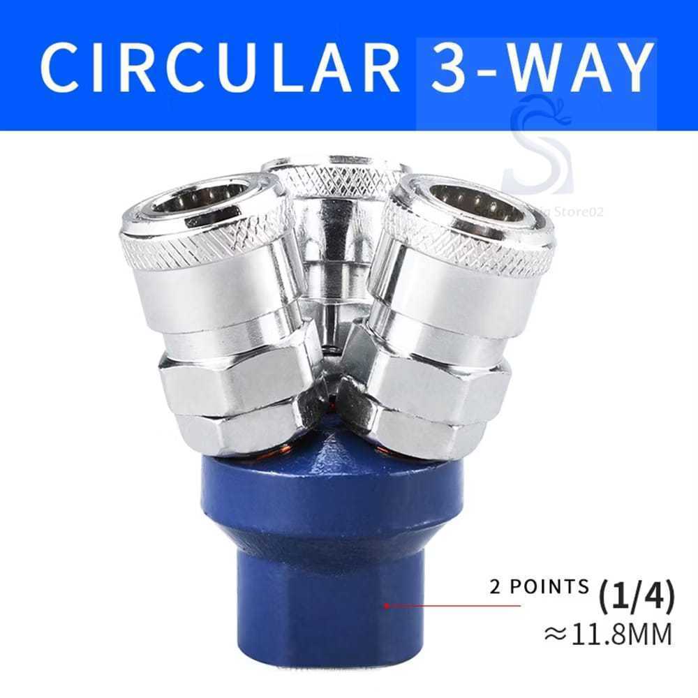 promo SAMBUNGAN SELANG ANGIN 2-3 LOBANG / Sambungan Selang Kompresor