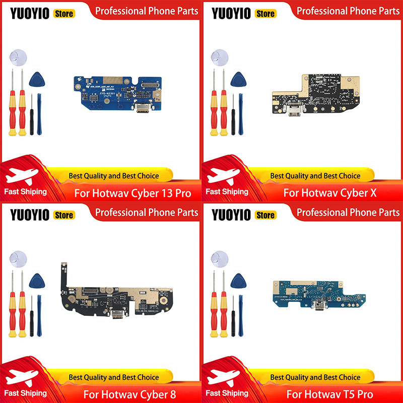 YIOYUO 100% New USB Plug Port For Hotwav Cyber 13 Cyber 13 Pro Cyber X Cyber 8 T5 Pro Charge Board R
