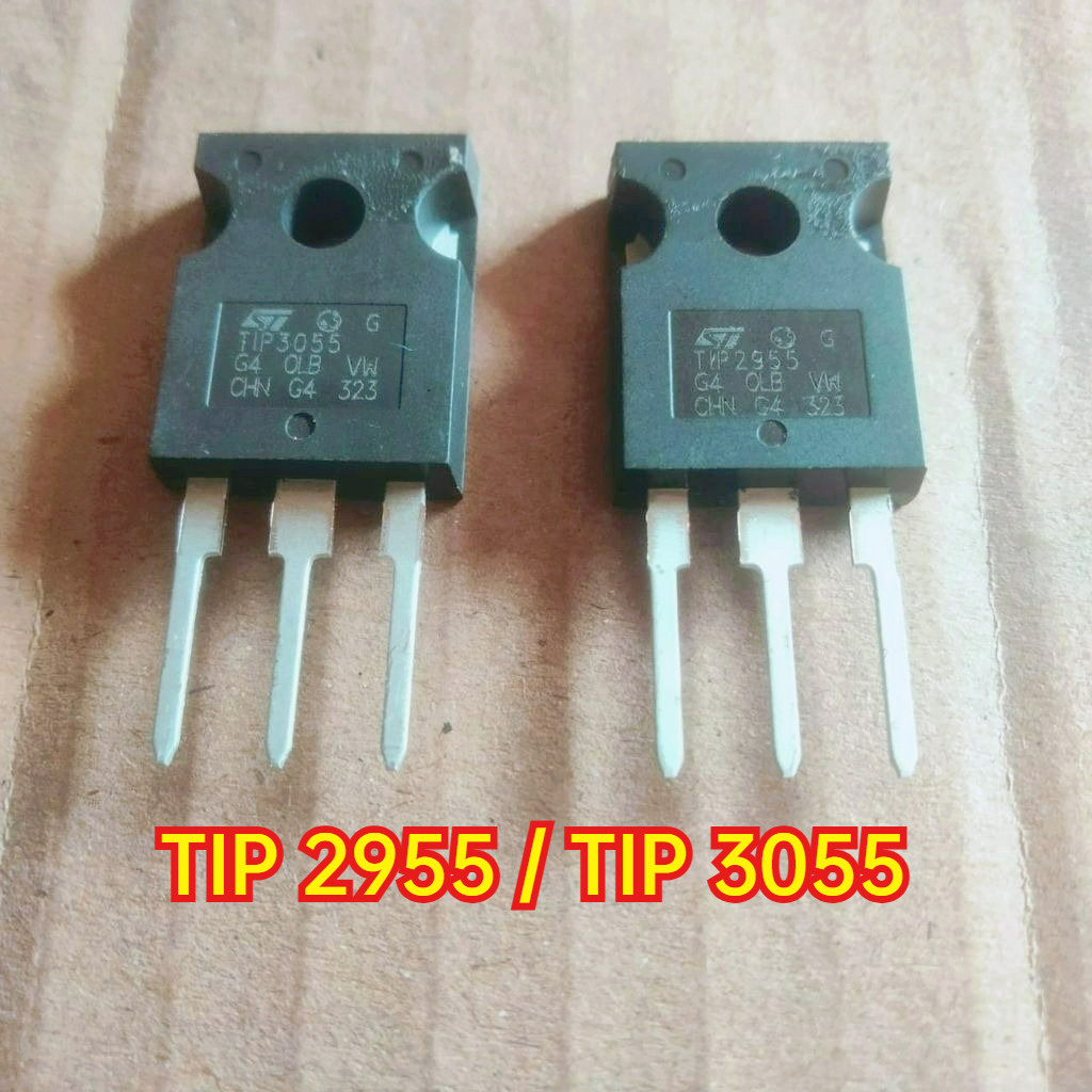 TRANSISTOR TR TIP 2955 3055 TIP2955 TIP3055 ST KUALITAS BAGUS