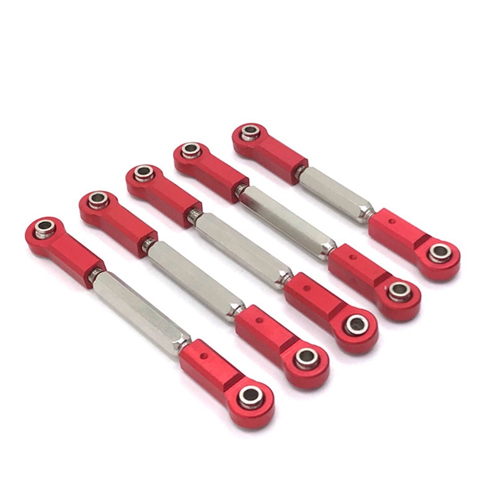 5Pcs Metal Steering Link Rod Servo Rod EA1018 EA1019 for JLB Racing EETAH 11101 21101 J3 Speed RC Ca