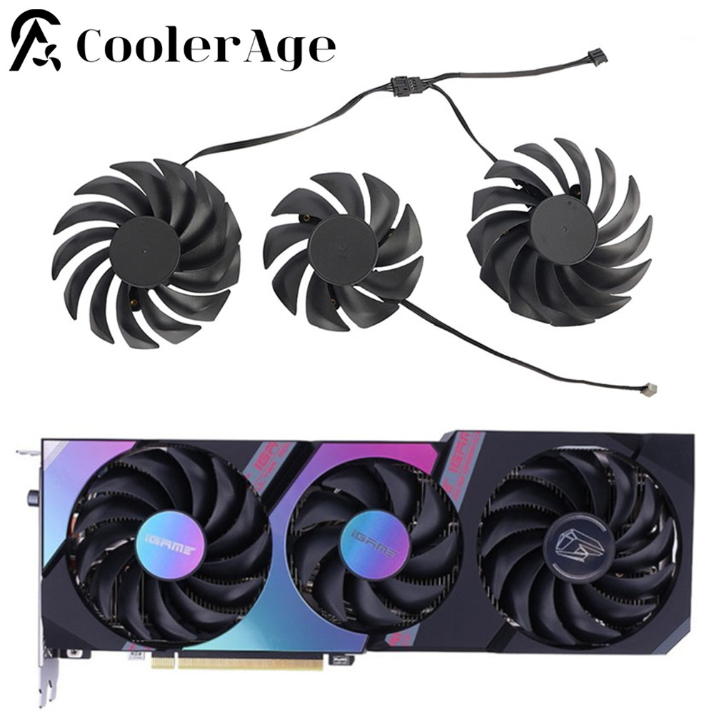 Video Card Fan RTX3080 RTX3070 RTX3060Ti For Colorful iGame GeForce RTX 3080 3070 3060Ti Ultra OC Gr