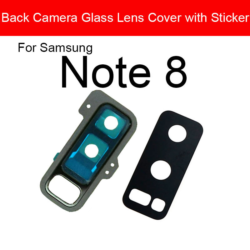 Back Rear Camera Glass Lens With Sticker Glue For Samsung Galaxy Note 8 Camera Lens Cover Flex Ribbo