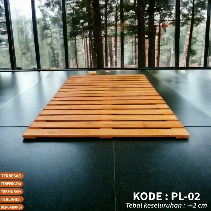 Dipan kayu tempat tidur minimalis ranjang kasur divan alas spring bed matras kasur - 90 x 200 cm