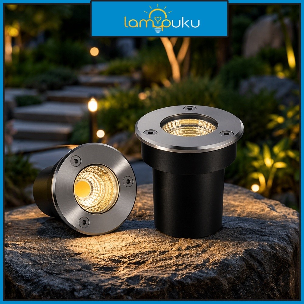 Lampu Lantai LED COB 5W 7W / Lampu LED Sorot Tanam Lantai Outdoor