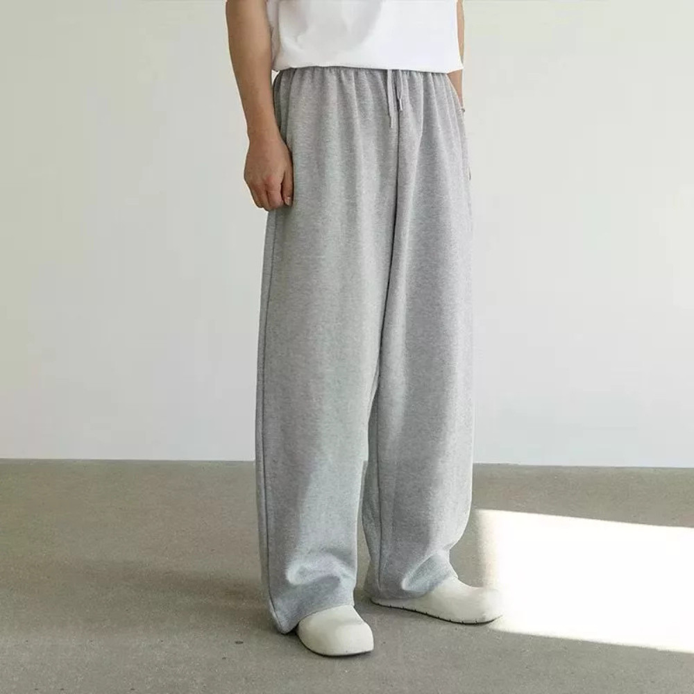 Celana Baggy Sweatpants Losse Highwaist Korean Style Training Pria Dan Wanita Casual  amicaa CEWEK C