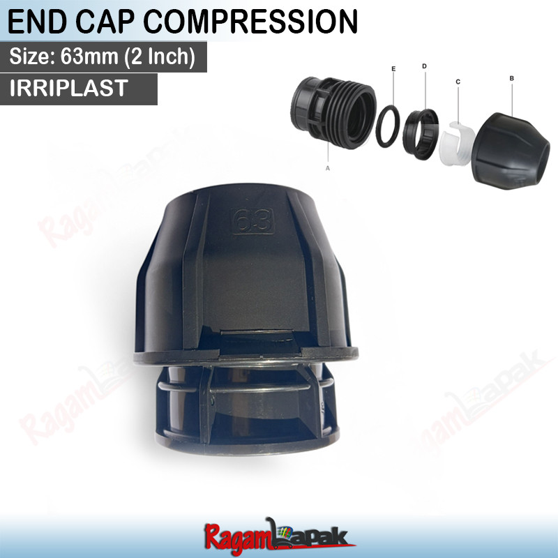 Fitting HDPE End Cap Ukuran 63mm (2 Inch) / End cap 63 mm / End cap HDPE 63mm / Dop 63mm
