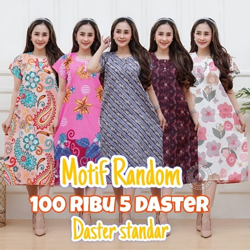 Daster 100 Dapat 5 Pcs | 100ribu Dapat 5 Daster | Daster 120 Dapat 5 Pcs Jumbo