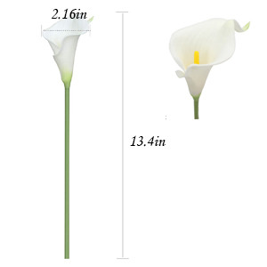Dekorasi Cafe Hotel Bintara Florist Bisa COD Bunga Hias Artificial Calla Lily Putih Latex Kain Plast