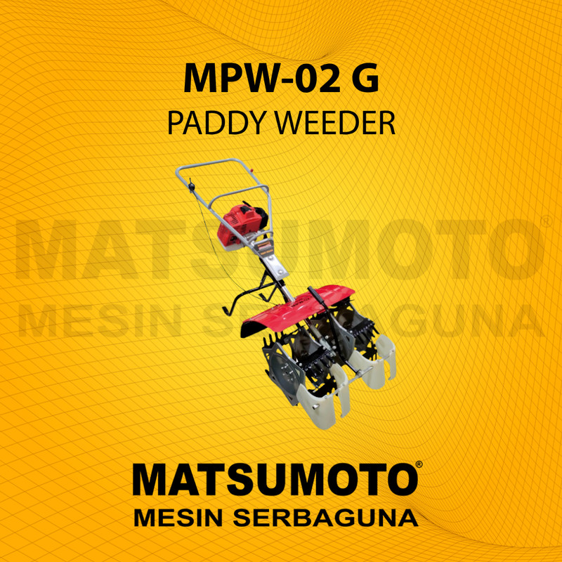 MATSUMOTO TILLER CULTIVATOR PADDY WEEDER MPW-02 G (GARANSI RESMI)