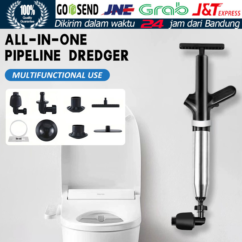 Pompa WC Anti Mampet Tekanan Tinggi / Plunger Toilet Drain Blaster / Alat Pembersih Saluran Air Wast