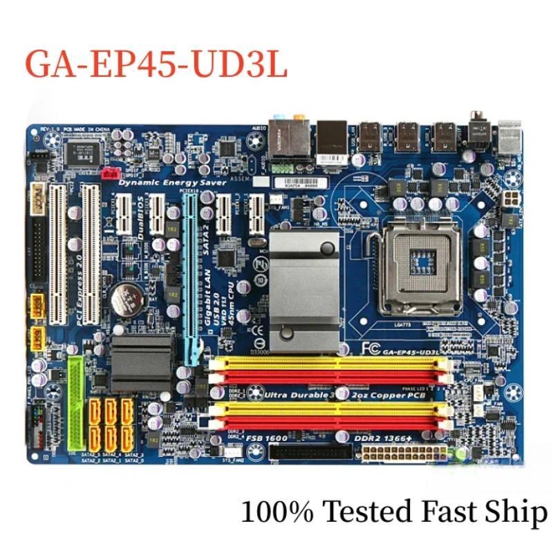 For Gigabyte GAEP45UD3L Motherboard P45 LGA 775 DDR2 ATX Mainboard 100% Tested Fast Ship