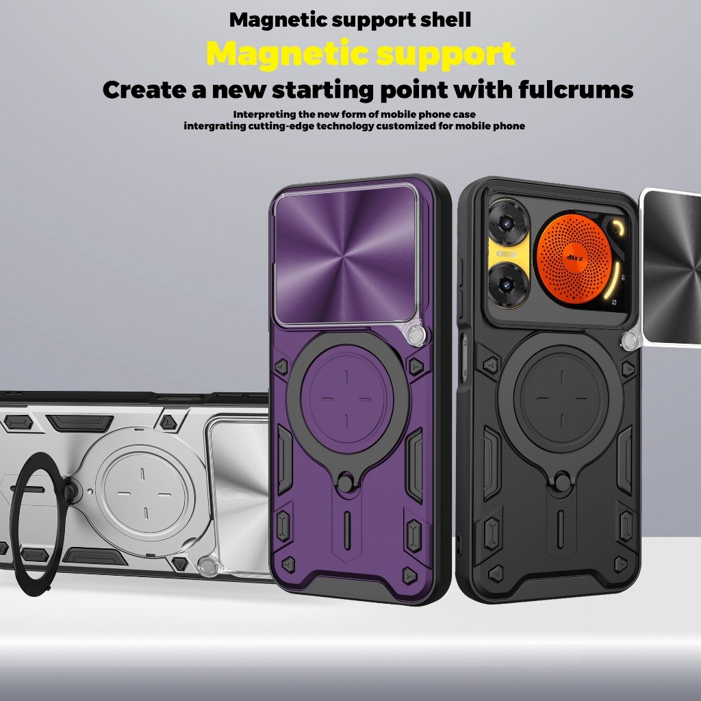 Casing untuk ZTE Nubia Music 2 4G Nubia Music 2, Casing Ponsel dengan Pelindung Kamera Geser, Duduka