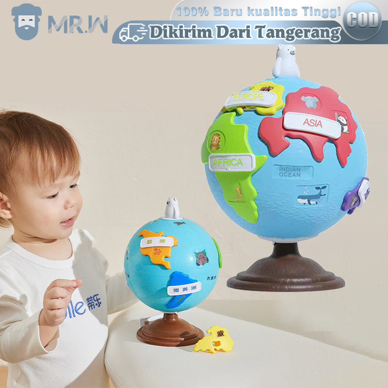 Puzzle Bola Dunia Globe Edukasi Learning Resources Puzzle Globe