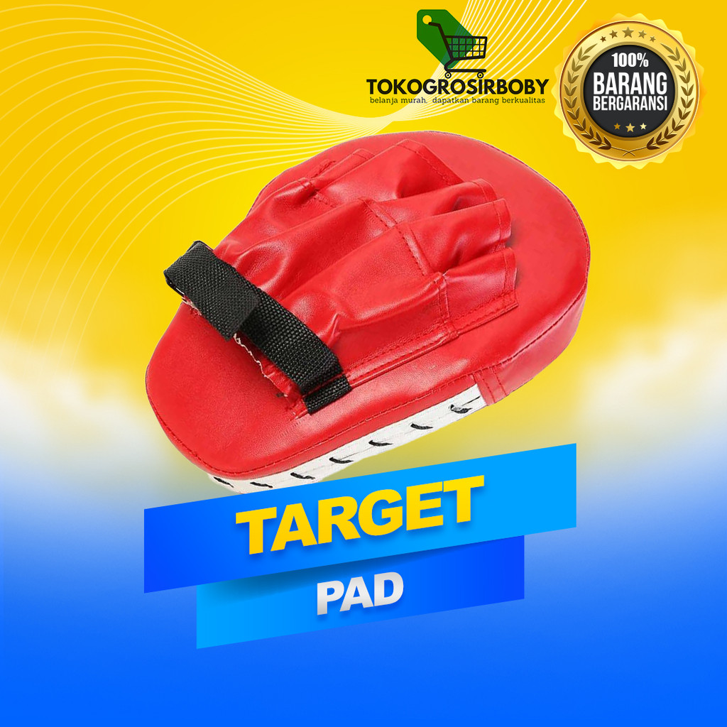Sarung Tangan Tinju MMA Muay Thai Bahan PU Foam Boxer Target Pad Hitam