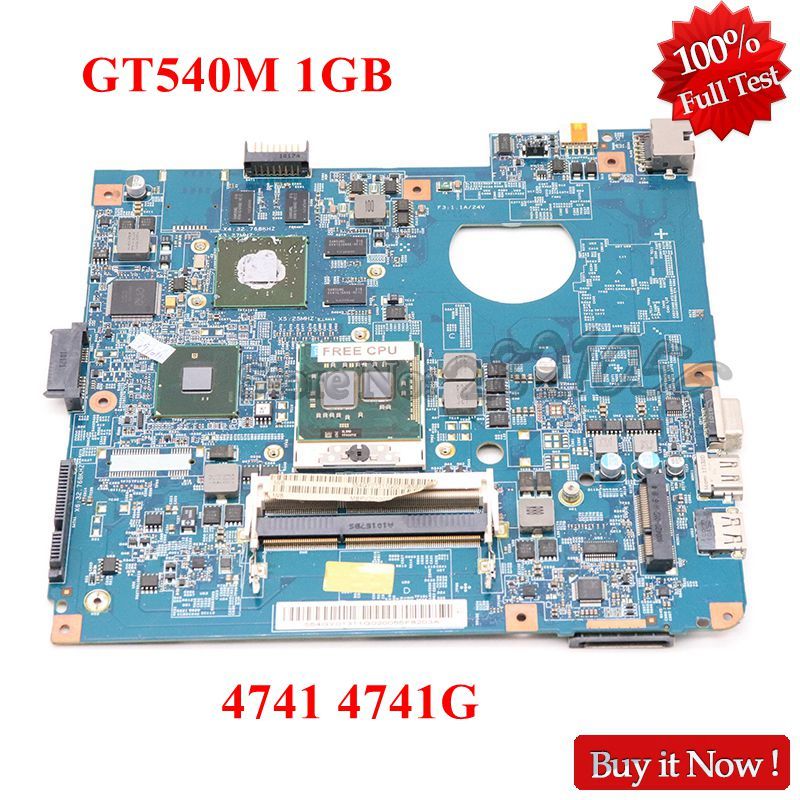 NOKOTION JE40 CP MB For Acer aspire 4741 4741G Laptop Motherboard 48.4GY02.051 HM55 DDR3 GT540M 1GB 