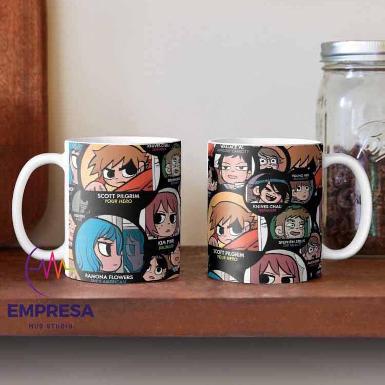 Scott Pilgrim Characters Ceramics Coffee Mug