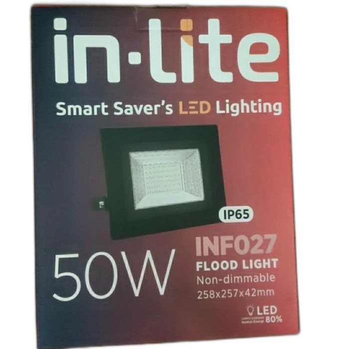 Inlite Flood Light 50 Watt INF027 Lampu Sorot In-Lite 50Watt Tembak