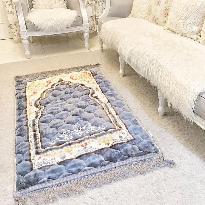 PROMO  Sajadah Busa Bulu Sajadah Turki Sajadah Tebal Empuk dan Nyaman Sajadah Premium Motif Muslim -