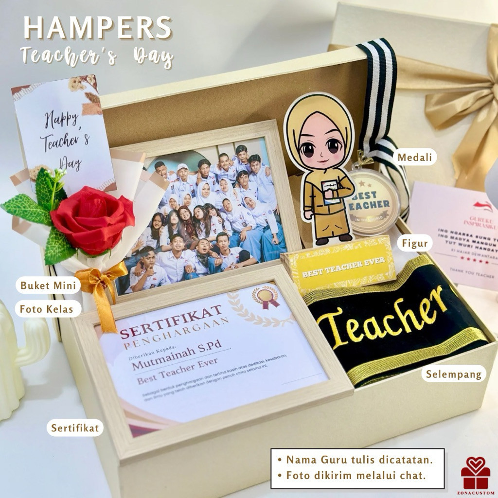 1SMG Hampers Hari Guru - Hampers Teachers Day - Hadiah - Kado Hari Guru Nasional - Kado Wali Kelas -