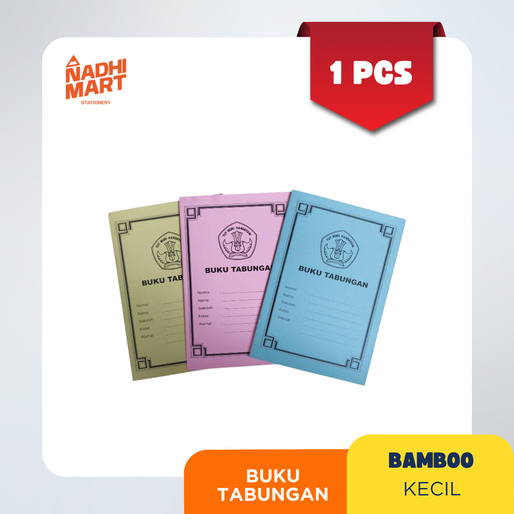 BK TABUNGAN BAMBOO / BUKU TABUNGAN ANAK SEKOLAH / BUKU TABUNGAN ANAK / BUKU KEUANGAN
