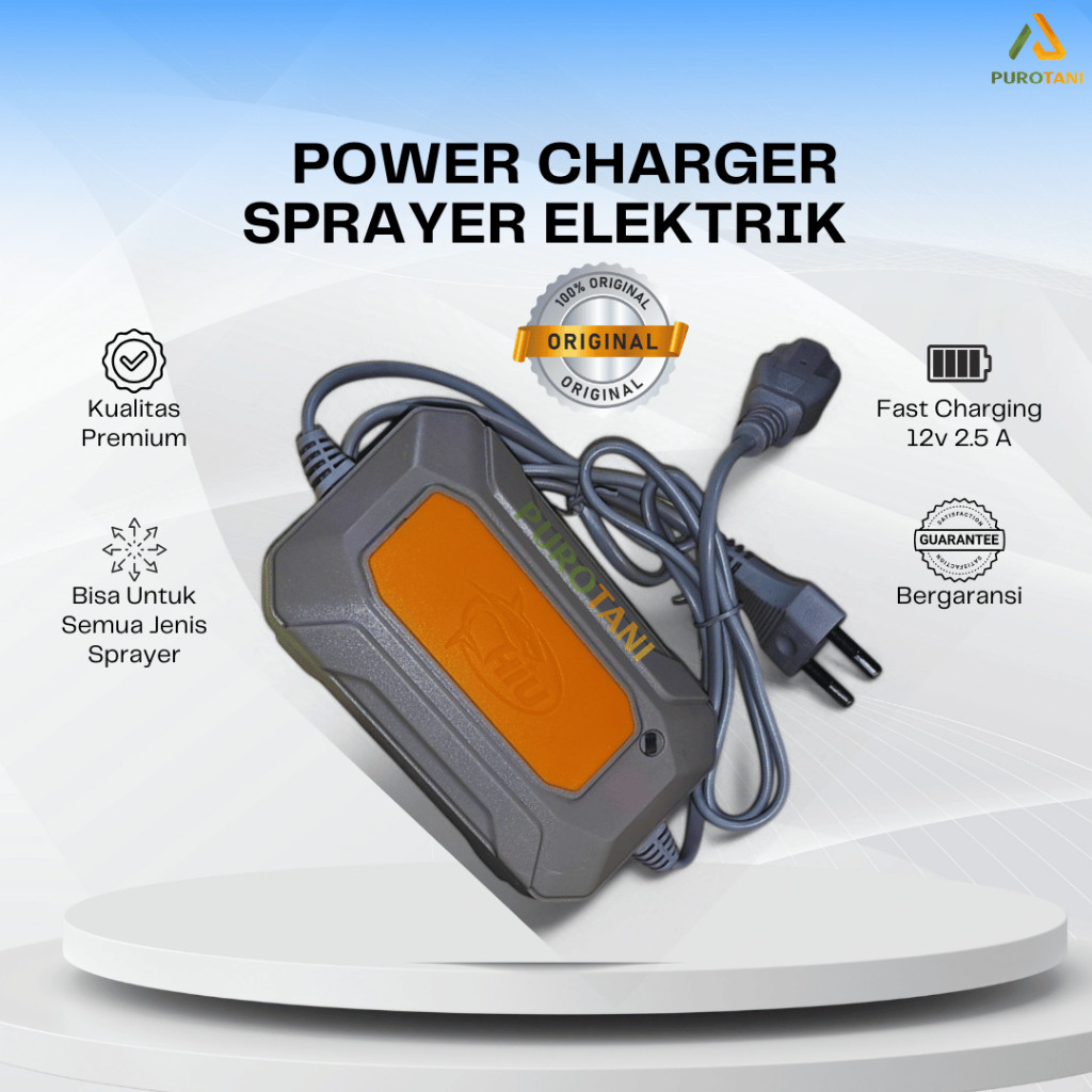 Power Charger HIU Cas Tangki Sprayer Elektrik 2.5 A