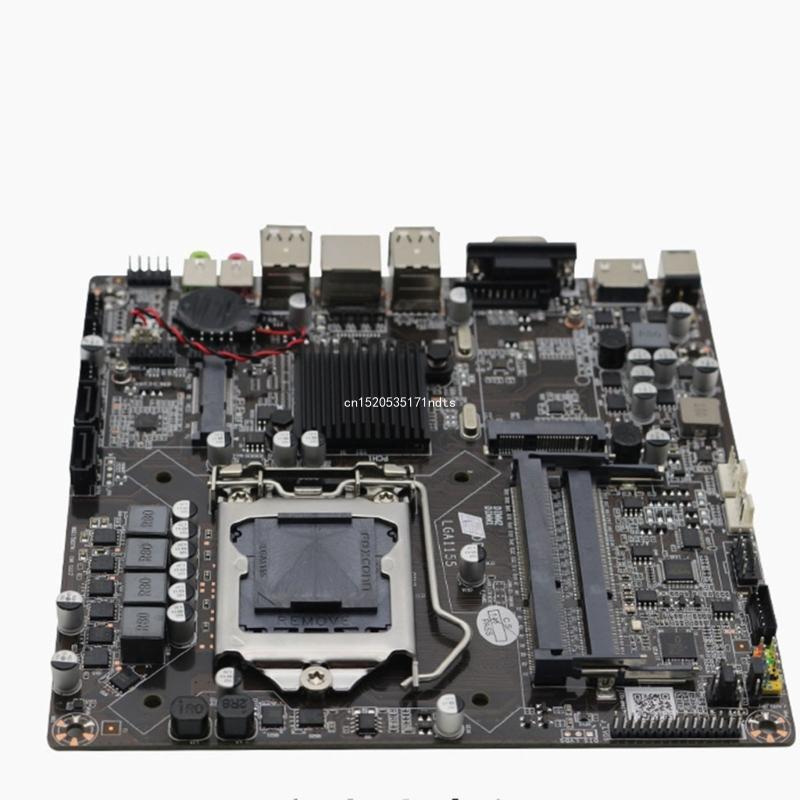 Computer H61 Mini ITX Motherboard Support LGA1155 Dual- DDR3 Processor Mainboard Dropship