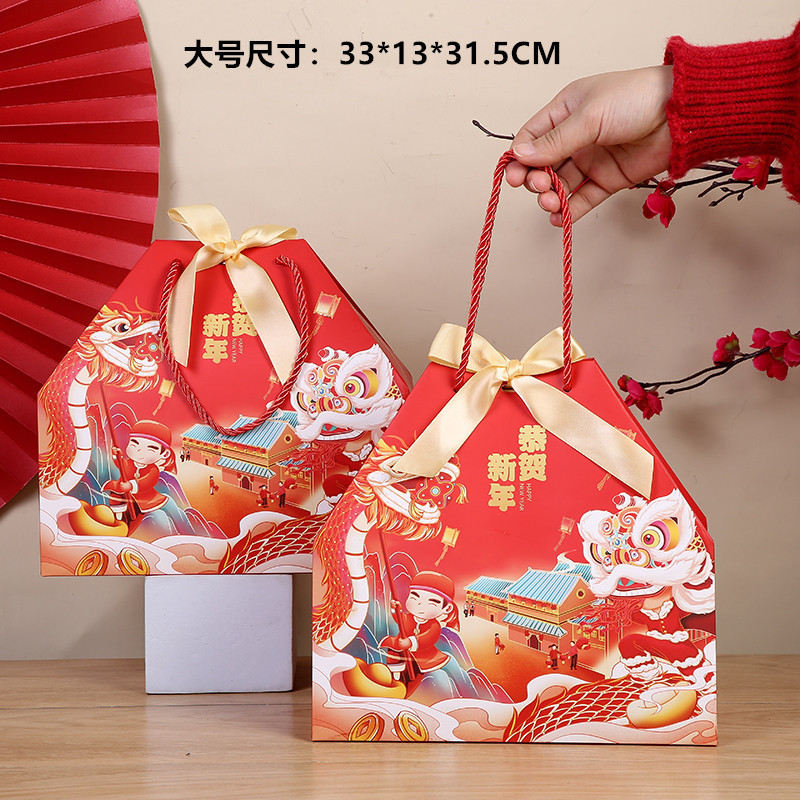2026 New Paperbag Box Imlek CNY / Tas Souvenir Imlek / Box Imlek Tali Pita