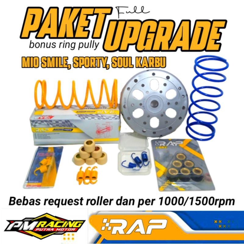 KATLENSHOP PAKET UPGRADE CVT MIO SPORTY, MIO SMILE, PAKET KIRIAN CVT MIO KARBU MIO SOUL KARBU