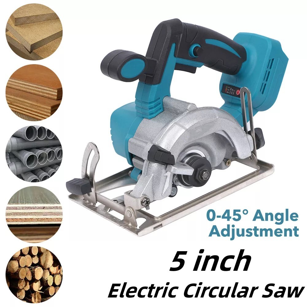 Electric Circular Saw For Makita 18V Battery Cordless 5 Circular Saw 10800rmin for Woodworking Cutti