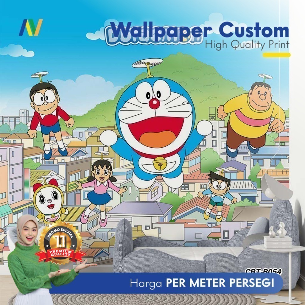 Wallpaper Dinding Custom | Wallpaper Dinding Kamar Anak | Wallpaper Dinding Motif Anak 2 | Wallpaper