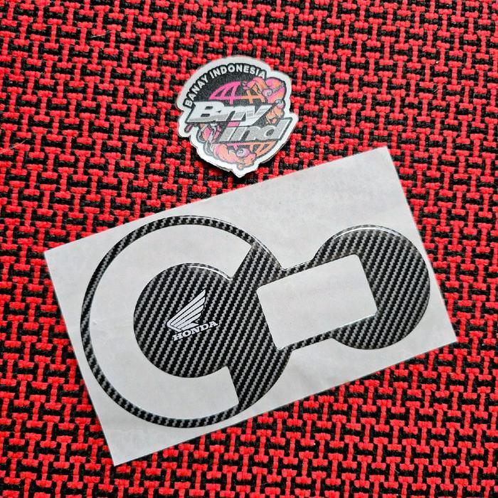 BIG SALE =Aksesoris Motor= Sticker Stiker Emblem SPIDOMETER CB 150 R Old Timbul - Hitam