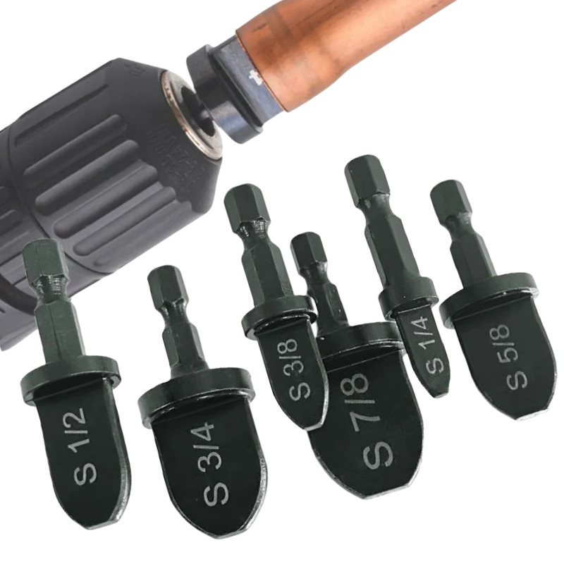 5/6/11PCS Tube Pipe Expander Copper Tube Hex Shank Pipe Expander for Air Contione Swaging Pipe Flari