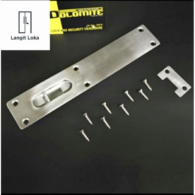 GRENDEL SELOT TANAM PINTU LIPAT 8 INCH DOLOMITE STAINLESS STEEL