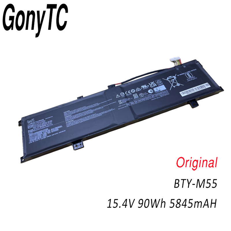 GONYTC BTY-M55 15.4V 90.0WH Laptop Battery For MSI Alpha 15 17 A3DDK A4DEK B5EEK B5EX 925QA055H,Puls