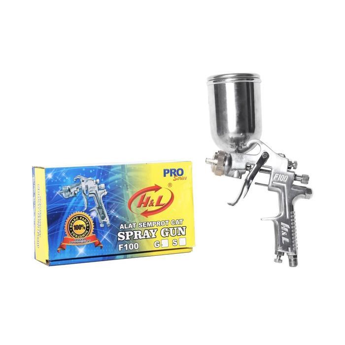 SPRAY GUN ANGIN H&L PRO TABUNG ATAS F75 / F100 / R2 / K3 / HVLP - F100