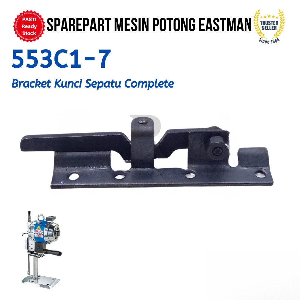 JAHIT24JAM 553C1-7 Bracket Kunci Sepatu Complete Mesin Potong Kain Eastman 553C17 JAHIT24JAM