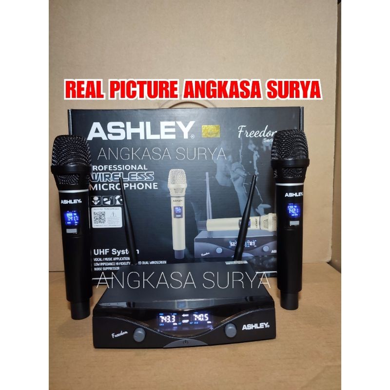 Mic Wireless ASHLEY FREEDOM Original , MULTI CHANNEL 2*50 Channel