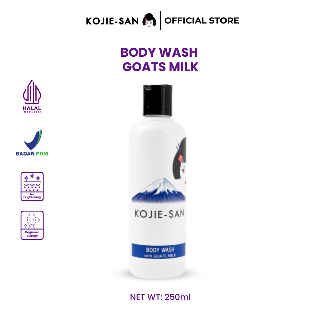 KOJIE-SAN Body Wash Goats Milk 250ml | Soap Gluta Niacinamide Sabun Mandi Mencerahkan Kulit | YN COS