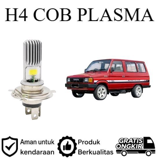 ORIGINAL 2pcs Lampu Utama LED H4 COB Mobil Toyota kijang Super Lie Cheng