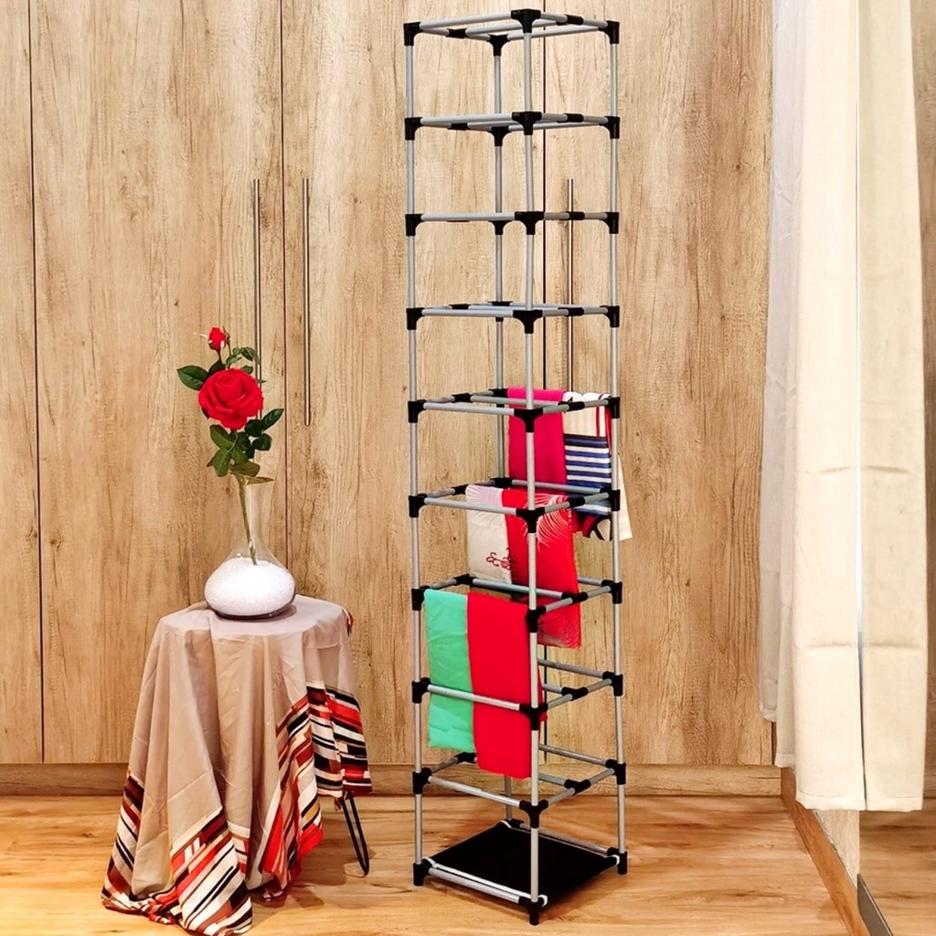 NINE BOX RAK HIJAB / RAK GANTUNG / LEMARI GANTUNG / RAK JILBAB / LEMARI HIJAB 27 SUSUN MODEL LANGSIN