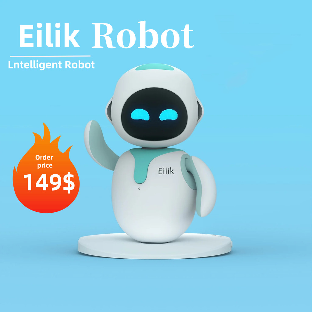 Eilik Smart Robot Blue Pink AI Intelligence Robots Accompany Tou Sensing Lovely ildren Desktop Elect