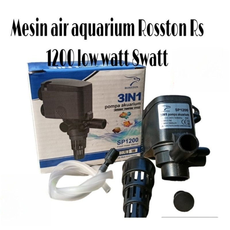 Mesin aquarium Rosston Rs 1200 Loww watt 8watt