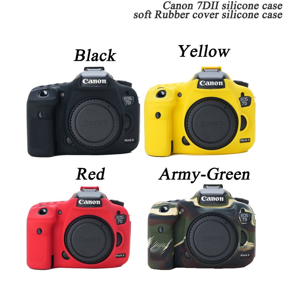 Casing Kamera Silikon Lembut Canon 550D 600D 650D 700D 800D 80D 7D 7D2 7D II 750D 850D Penutup Karet