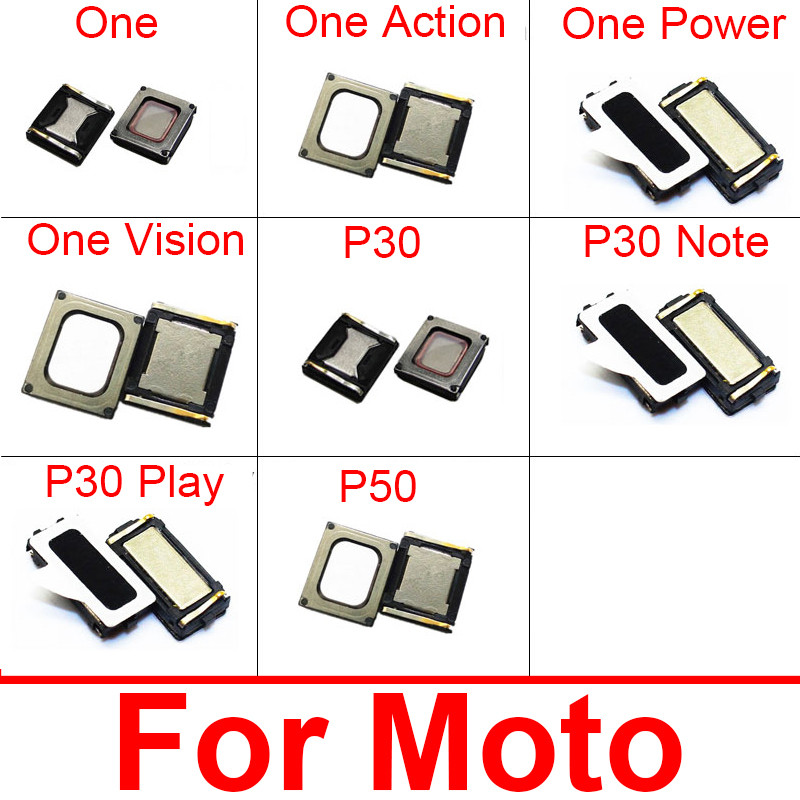 Built-in Earphone Earpiece Top Ear Speaker For Motorola Moto One Power Vision Action P50 P30 Note P3