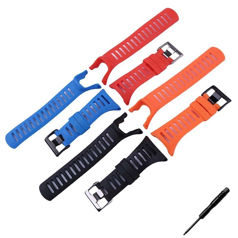 Men silicone Wat strap accessories compatible for Suunto ambit3 1 2R 2S 3PEAK rubber wat band wristb