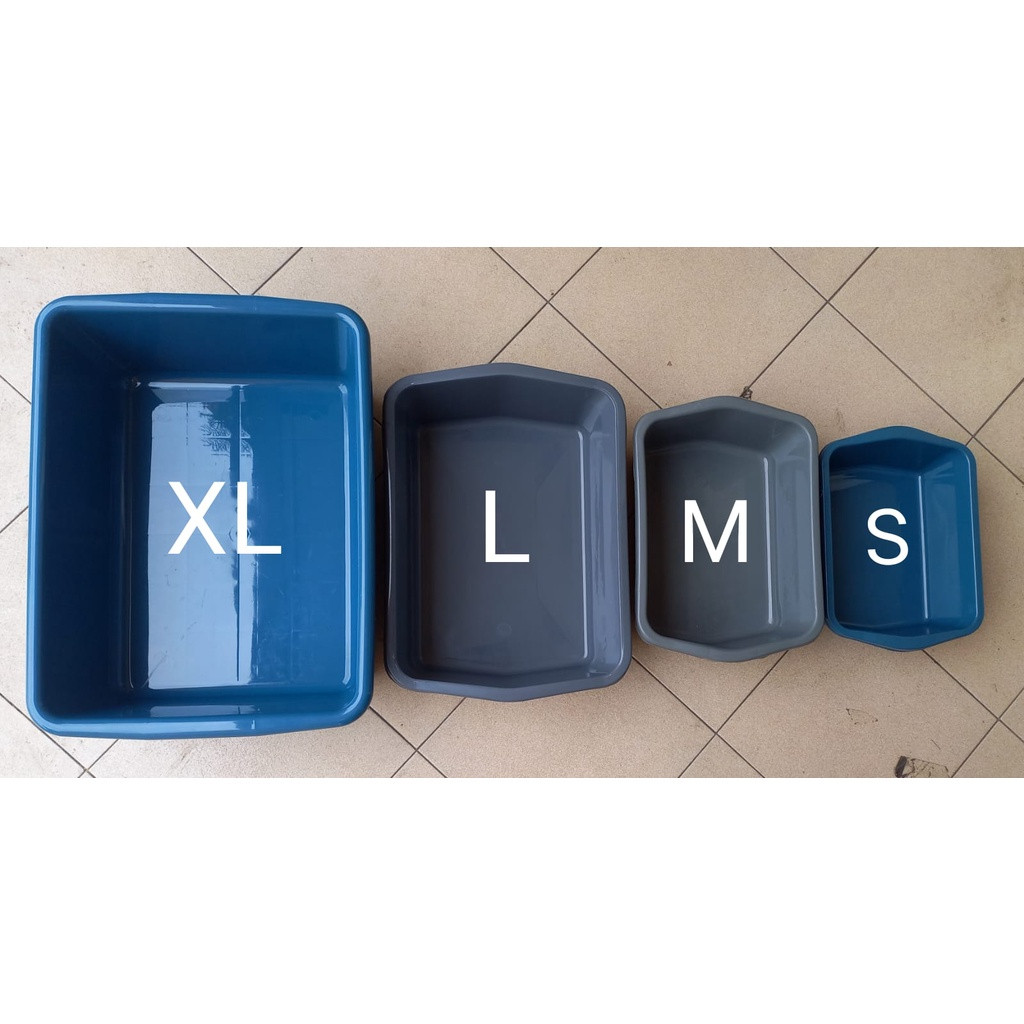 ReadyBak Pasir Kucing Motif Paw Jumbo 52 x 38 x 17 Cm | Bak Pasir Besar Bak | Cat Litter XXL XL L M 