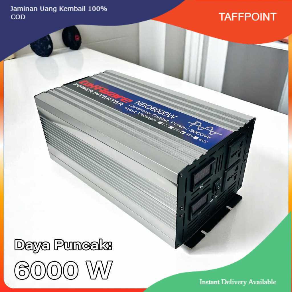 Taffware Power Inverter Mobil Pure Sine Wave DC 48V to AC 220V 6000W - NBQ6000W