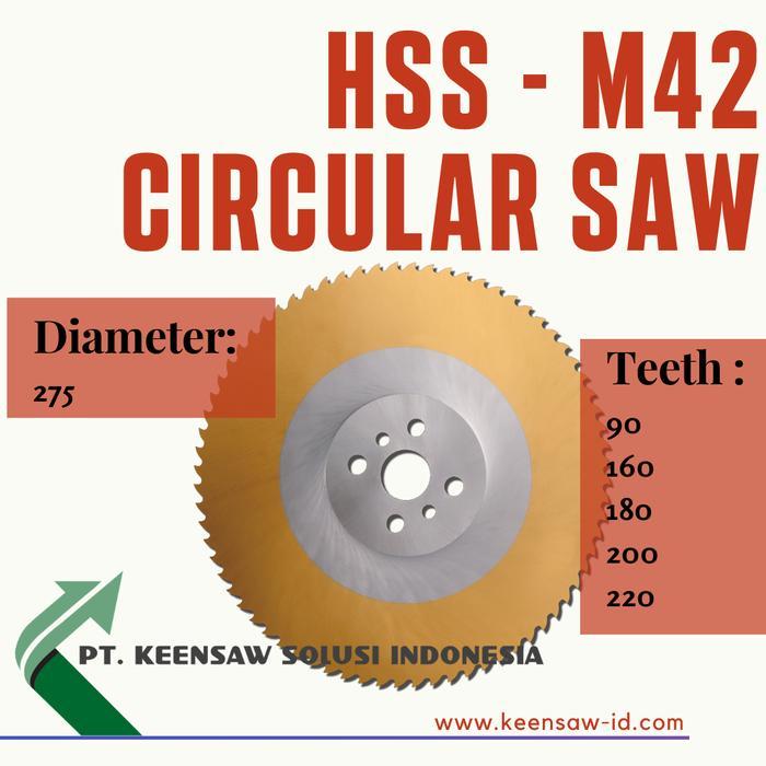 HSS Saw Blade M42 Circular saw mata gergaji pisau potong besi D 275