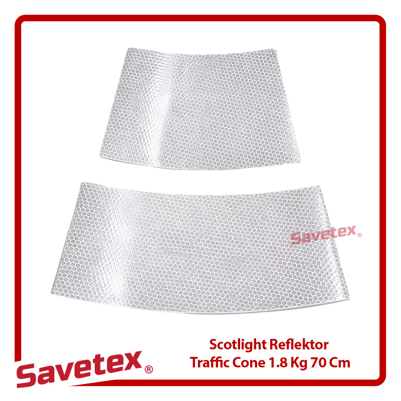 Scotlight Reflector Traffic Cone 1.8 Kg 70 Cm - Putih / Scotlight Reflector Traffic Cone / Scotlight